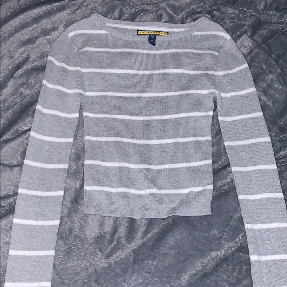 Striped Cropped Sweater